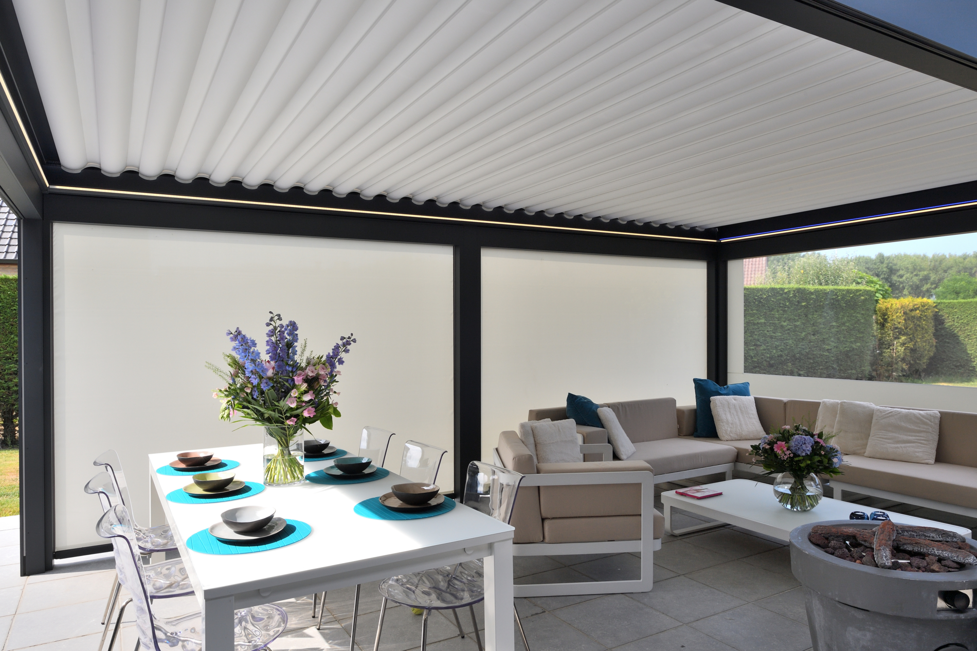 Terrassendach Lamellen | Brustor Showroom Hamburg C & L ...