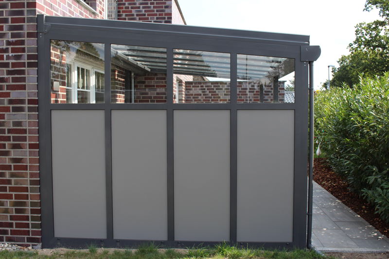 Terrassenüberdachung mit Seitenwand terrassenüberdachung