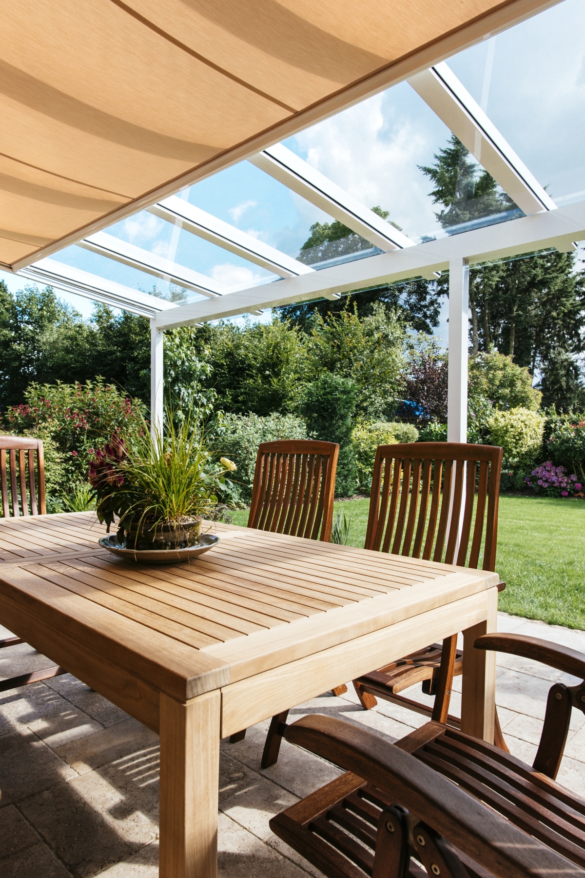 Glas Terrassendach