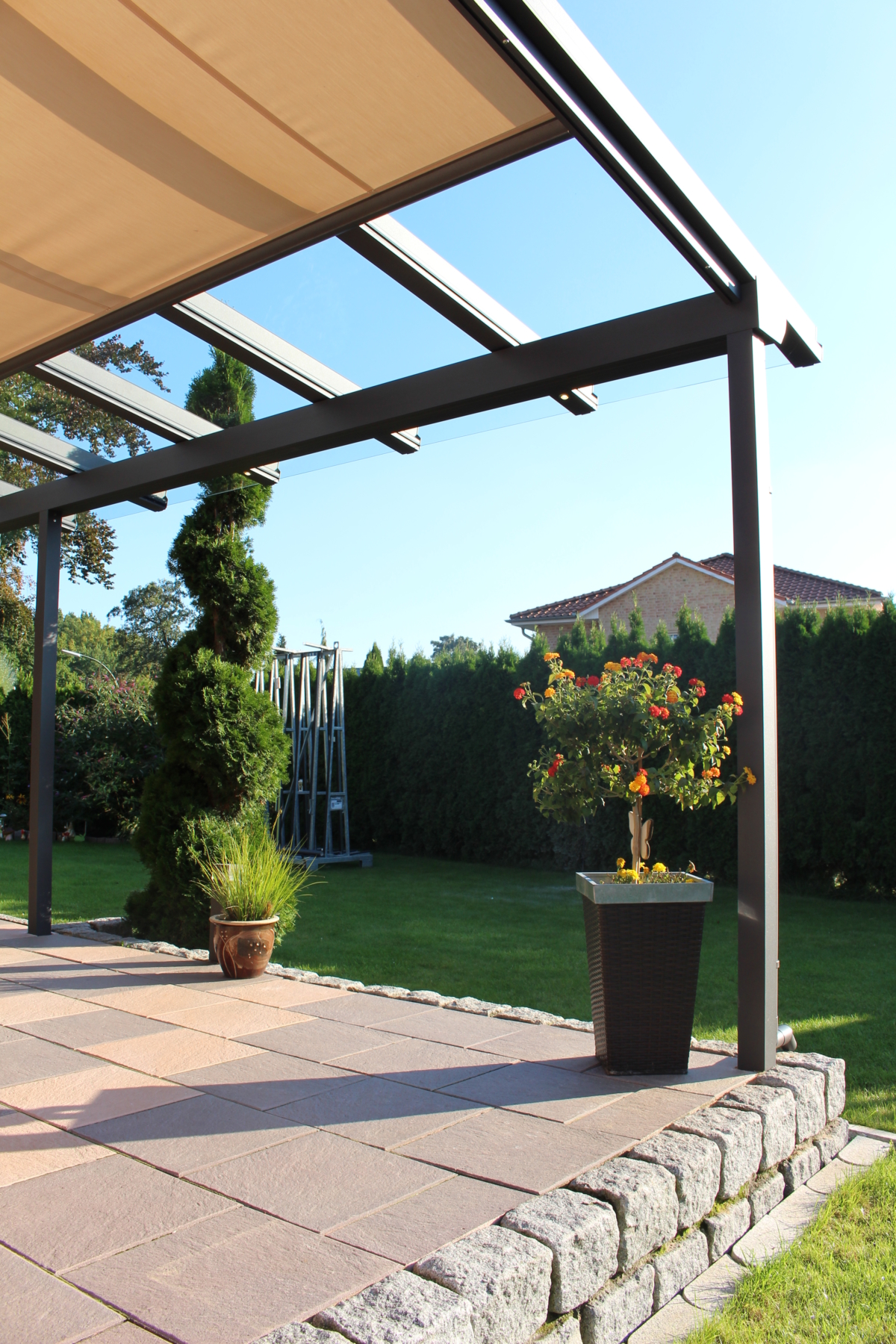 glasdach terrasse
