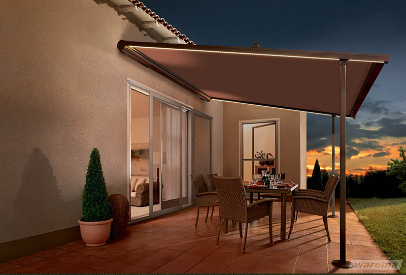 Pergola-Markise Warema P40 terrasse vor regen schützen