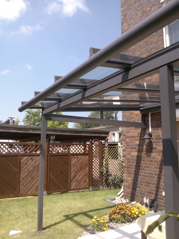 Terrassenüberdachung mit Dachüberstand terrassenüberdachung