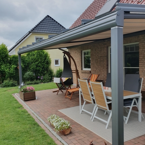 terrassendach ohne mittelpfsoten terrassenüberdachung
